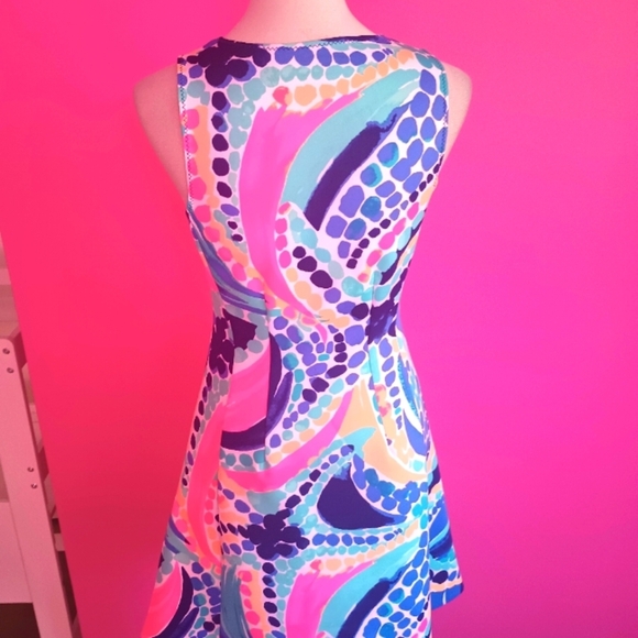 Lilly Pulitzer Ladies "Sally" Scuba Knit Fit & Flare Dress (Size Small) - Picture 7 of 11